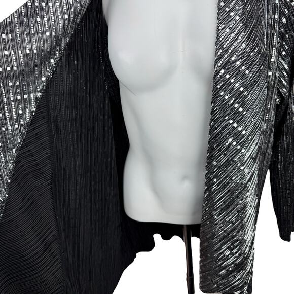 FRANK LYMAN Shimmering Sequins Cover Up Women's Plus Size 16 - Picture 3 of 5